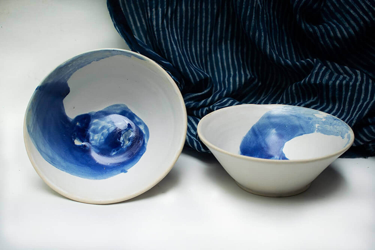 Blue Stroke Pasta Bowl | Earthan