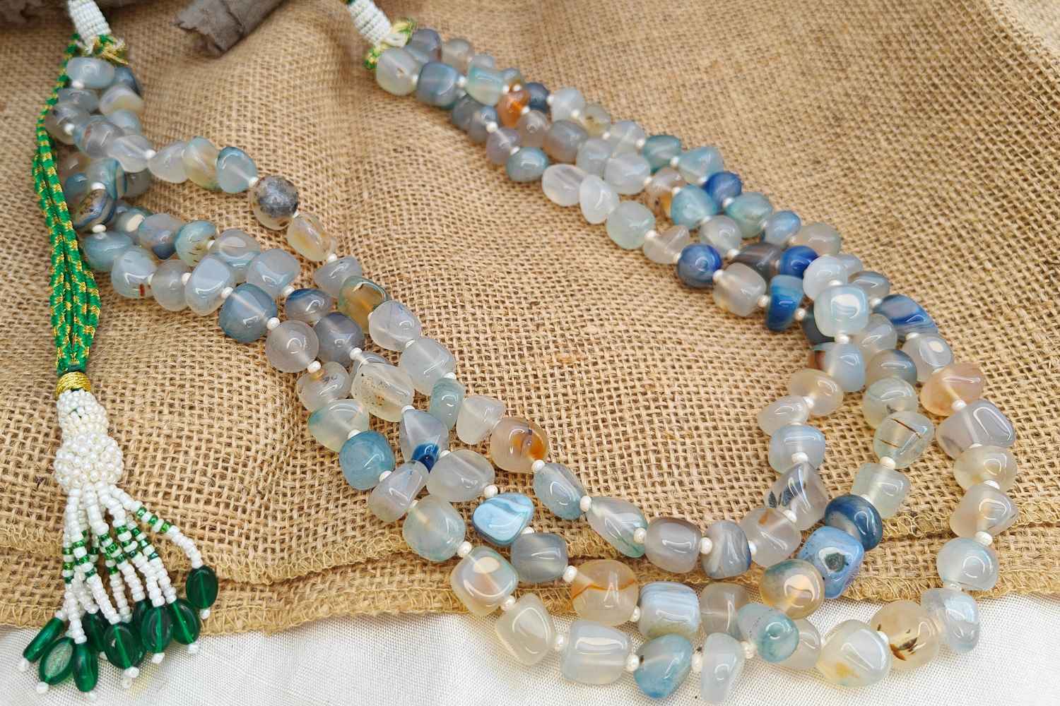 Bead Mala | Natural Quartz Crystal Adjustable Healing Jewelry