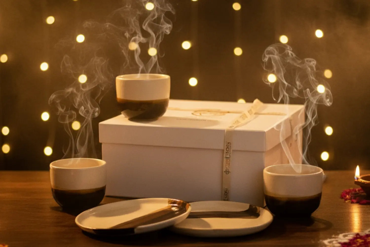 Luxury Ceramic Cup & Saucer | Earthan