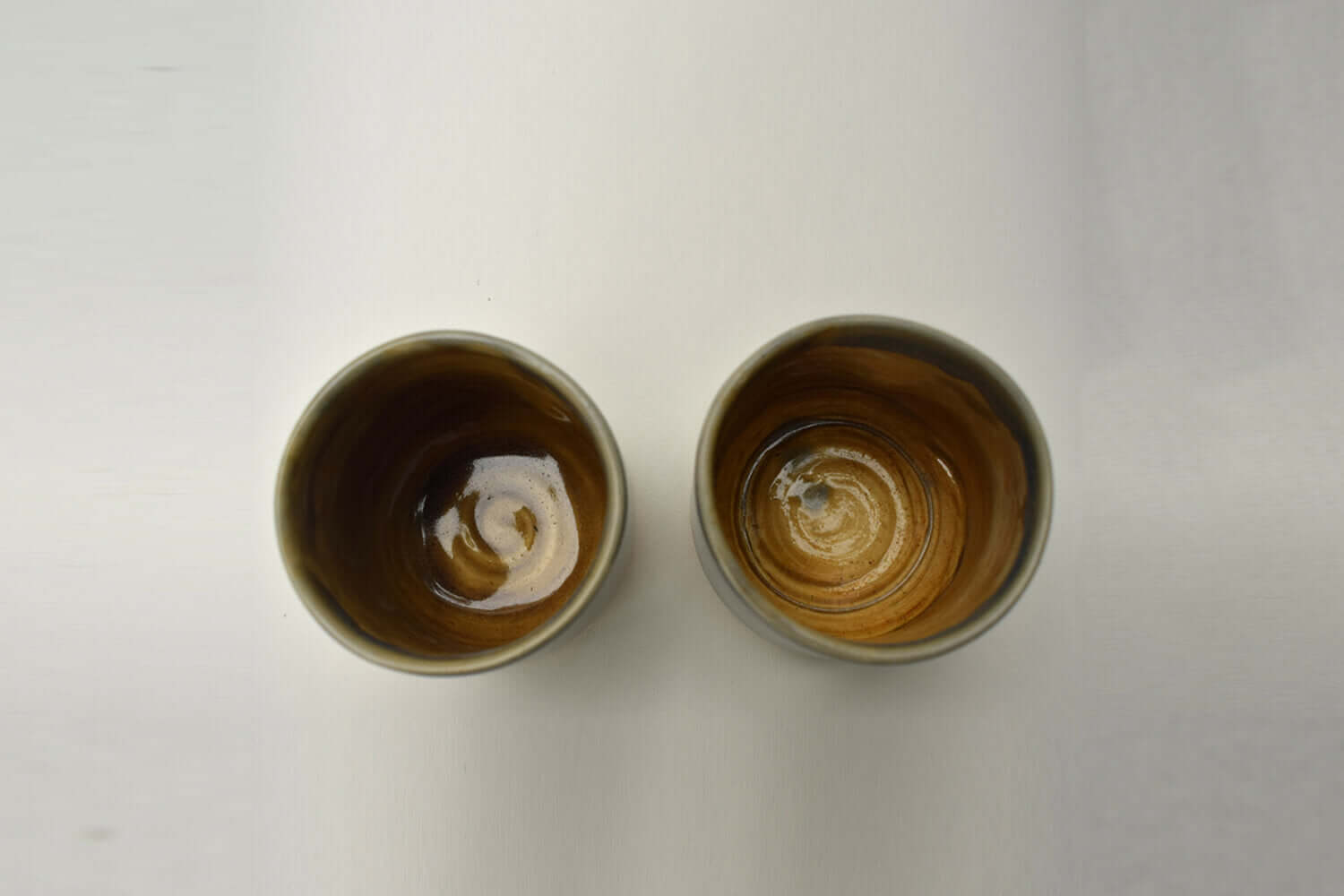 Thumb impression Blue Ceramic Tea Cup – Set of 2 | Earthan