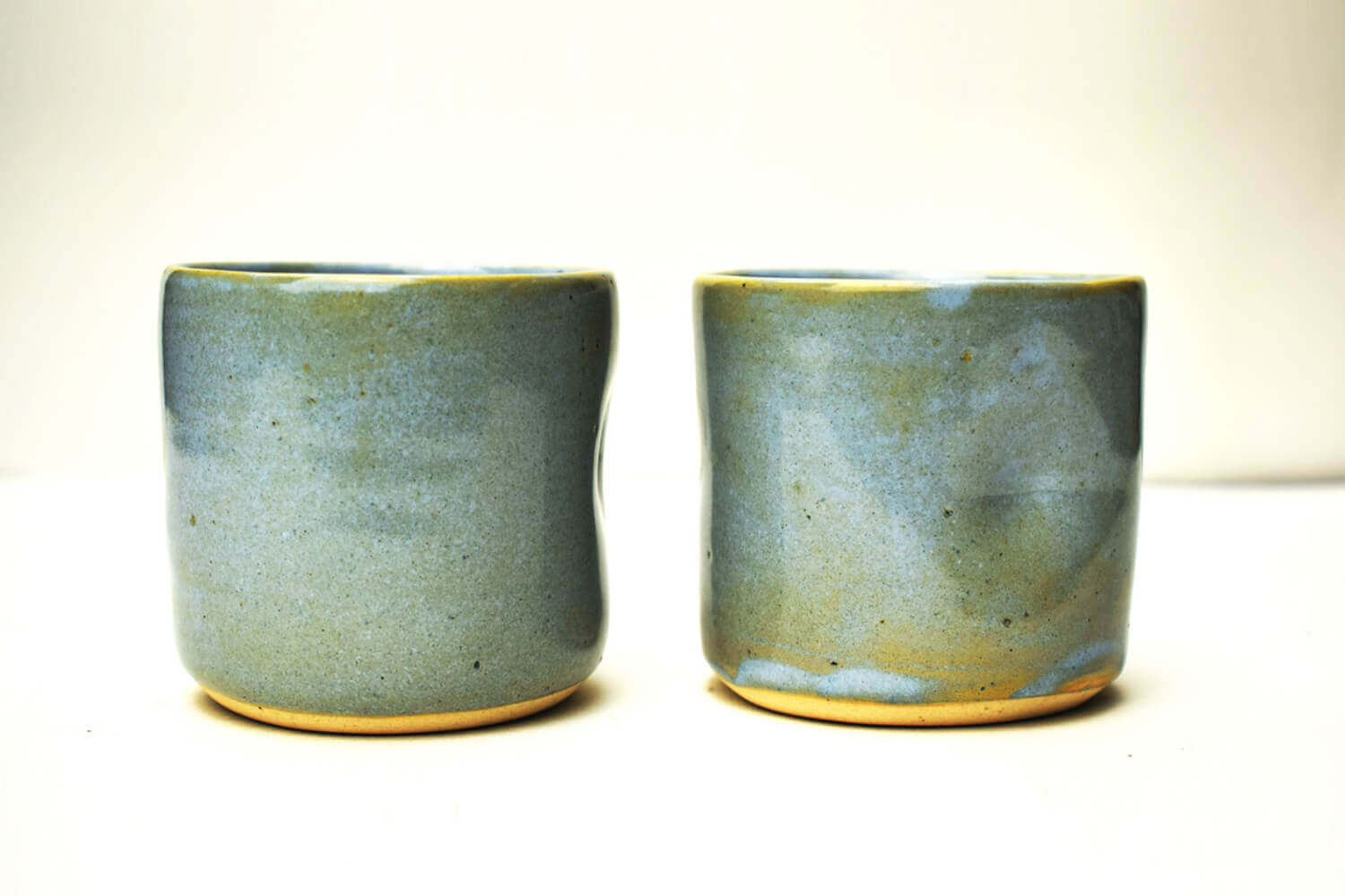 Retro Blue Ceramic Tea Cup – Set of 2 | Earthan