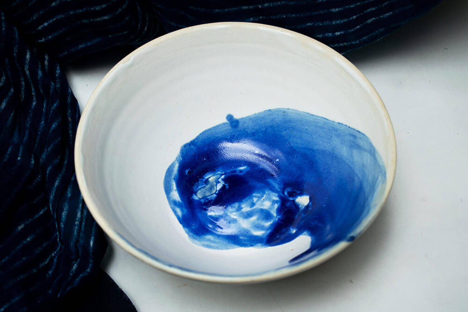 Blue Stroke Pasta Bowl | Earthan 