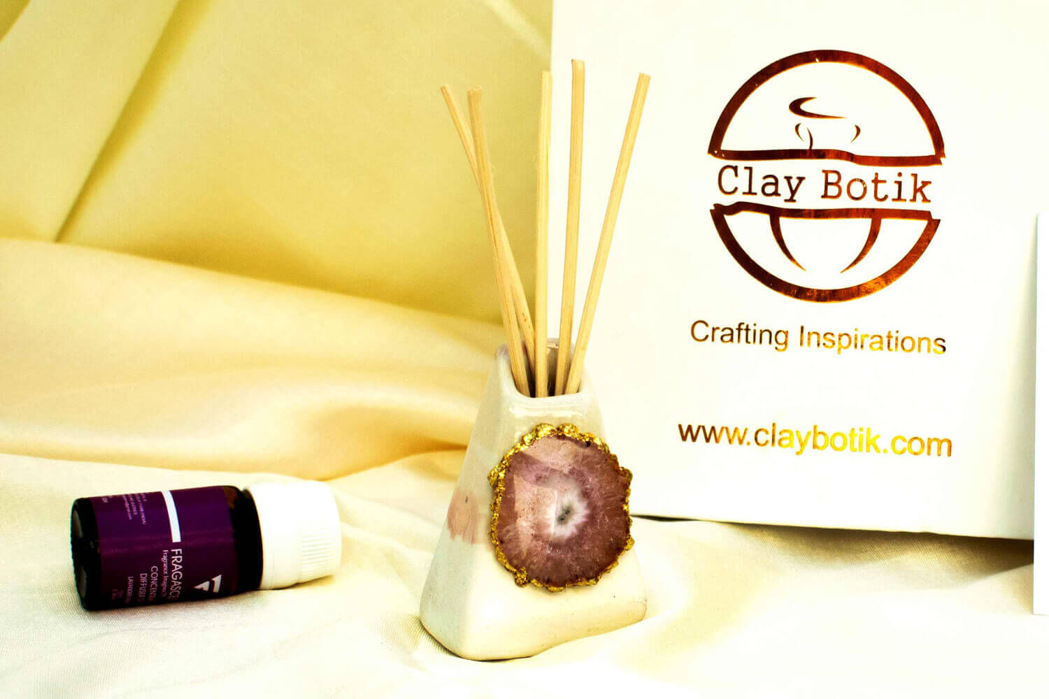 Agate Stone Reed Diffusers Pink | Earthan 