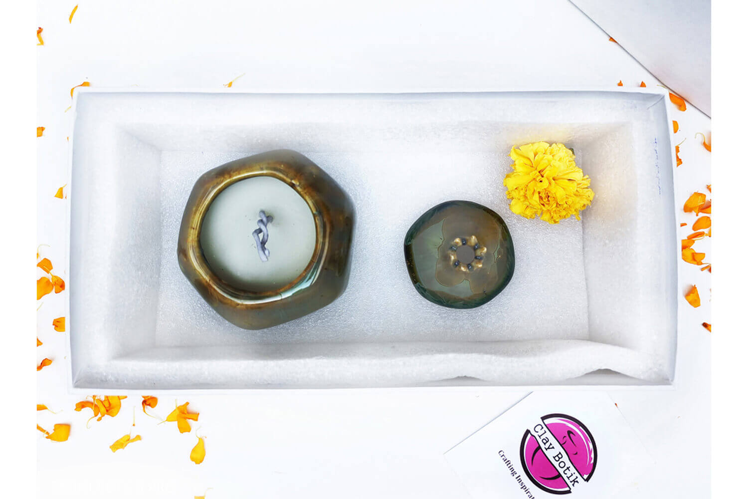 Aroma Wax Candle – Tulsi Aroma | Earthan